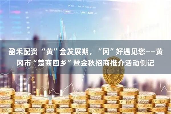 盈禾配资 “黄”金发展期，“冈”好遇见您——黄冈市“楚商回乡”暨金秋招商推介活动侧记